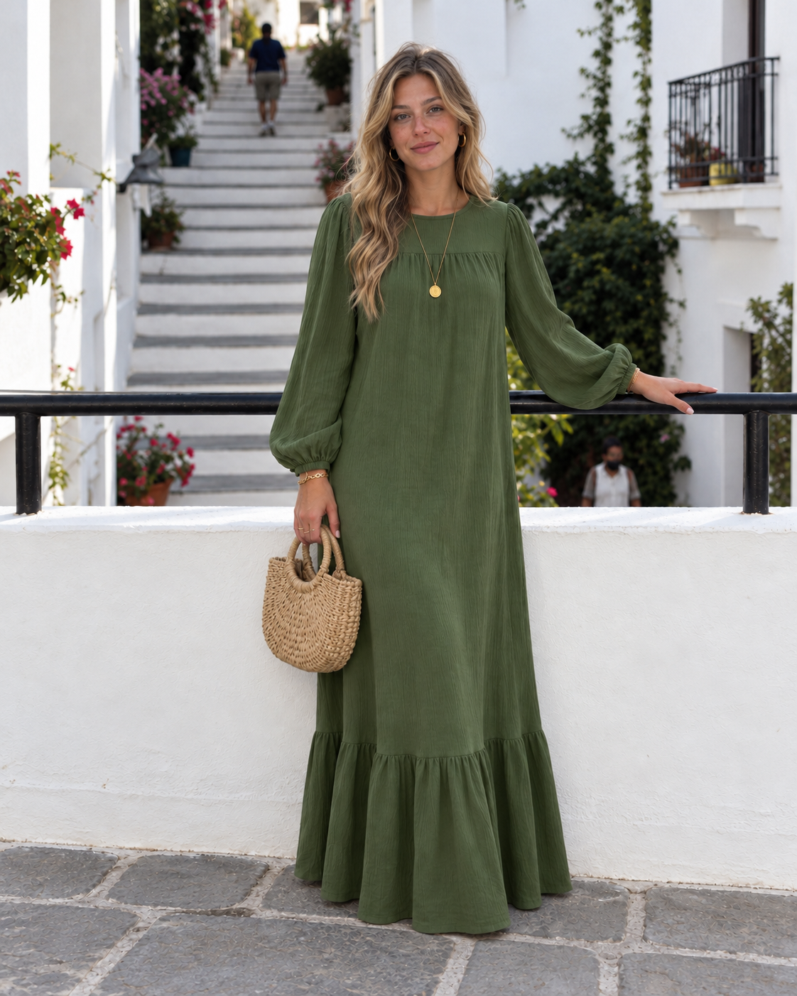 Vestido Verde Oliva — Elegancia y Comodidad